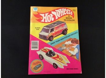 1978  Hot Wheels Coloring Book Whitman Publishing Uncolored