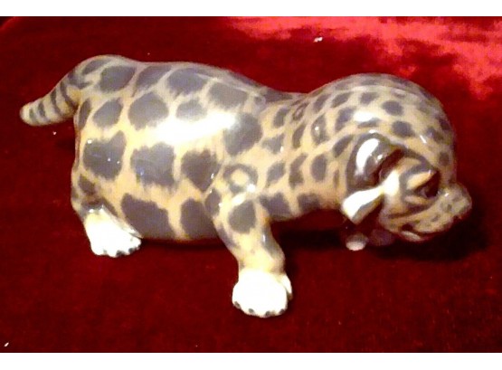 Royal Copenhagen Figurine Baby Leopard Jaguar Cub 4659