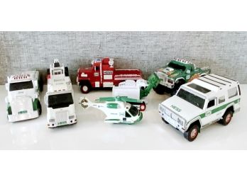 Eight Collectible Hess Trucks