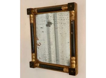 Antique Gilt And Black Painted Federal Style Mirror