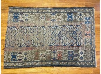 Vintage Rug - One Side Has Been Cut