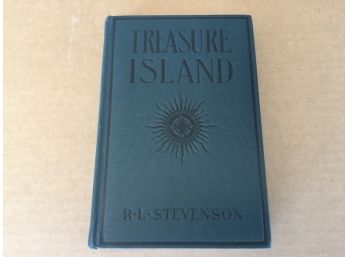 Treasure Island. Robert Louis Stevenson. Vintage Hard Cover Book Inscribed Merry Christmas 1924.