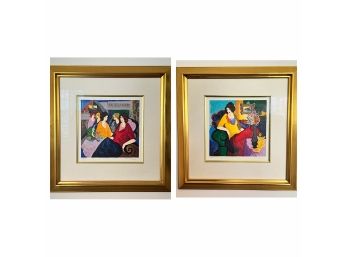 Pair Of Lithographs Pencil Signed By Itzchak Tarkay