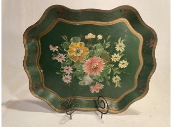 Hand Painted Toleware Tray