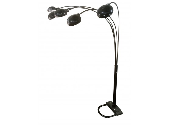 Large Modern Floor Lamp With 5 Adjustable Heads