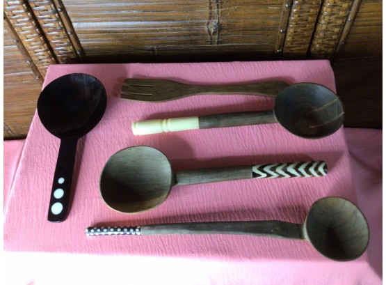 Handcrafted In Haiti Serving Ware Lot #1