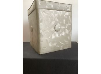 Mid Century Floral Storage Cube