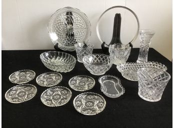 Mixed Crystal Glass Lot