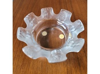 Vintage Lalique France Art Glass Trinket Dish
