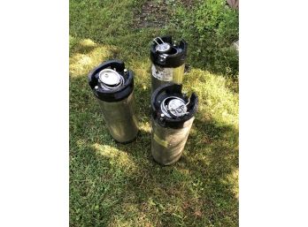 3 Stainless Soda Canisters