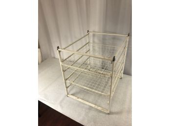 Wire Shelf With 2 Slide Out Bins