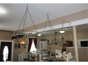 3 14' Hanging Wire Baskets