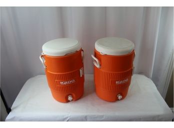 Pair Of 5 Gallon Water Coolers