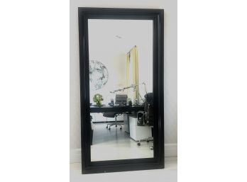 Fabulous Very Large Dark Stained Wall Mirror By Merridith Baer Home