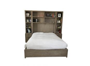 Restoration Hardware Laguna Bed With Cubby Headboard & Nightstand Towers - Retails $6,279