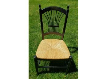 Black Caned Seat Chair Made In Italy