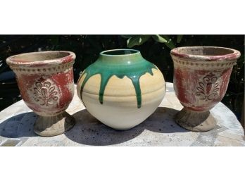 Trio Of Ceramic Urns