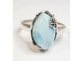Beautiful Sterling Silver Larimar Ring