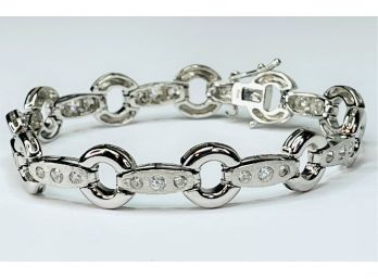 Unique Sterling Silver Studded Bracelet