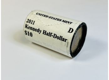 2011 Kennedy Denver Mint Half Dollar Uncirculated Roll $10
