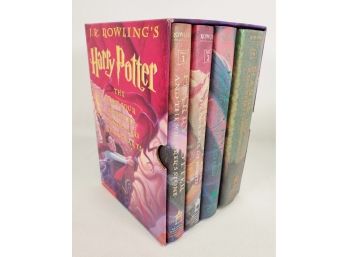 JK Rowling Boxed Set The First Four Thrilling Adventures At Hogwarts Book Set-All First American Editions