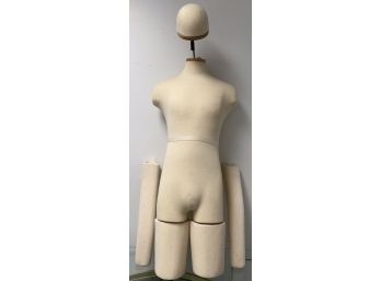 Department Store Boutique Simple Male Form Material Covered Mannequin Table Top & Stand Hat Chest Half Leg Arm