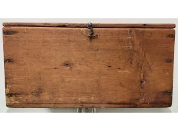 Antique Vintage Ornate Victorian Eastlake Handle Wood Handmade Storage Tool Document Box Chest