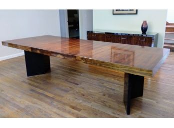 MCM Custom-Made Rosewood Dining Table To Match John Stewart Buffet Cabinet
