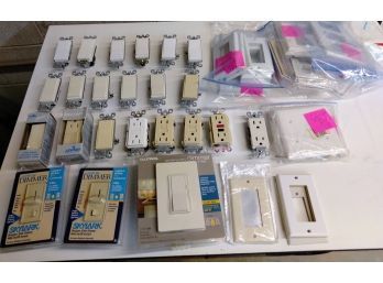 Huge Lot Of Light Switches, Outlets And Covers