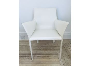 Jada Leather Armchair Interlude Home White  (LOC: FFD 2)