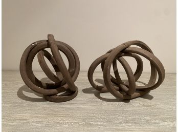 Pair Clay Sculptures (LOC: FFD 1)