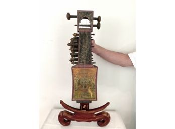 Antique Sarangi Musical Instrument From India  (LOC: FFD 1)