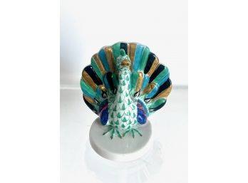 Petite Herend Peacock  (LOC: FFD 1)
