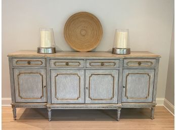Custom French Style Buffet With Transitional Grey Finish (LOC: FFD 1)