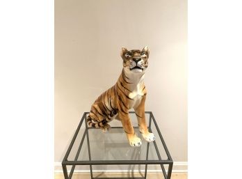 Fabulous Large Vintage 1970's Italian Tiger Figure  (LOC: FFD 1)