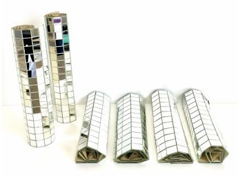 Six Vintage 1970s Mirrored Placemats (LOC: FFD 1)