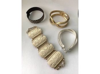 Lot Of 4 Costume Jewelry Bracelets