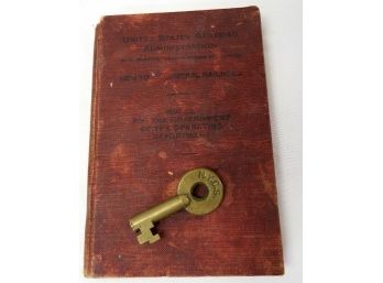 New York Central System 1918 Train Operators Manual And Original NYCS Adlake Brass Railroad Lock Key