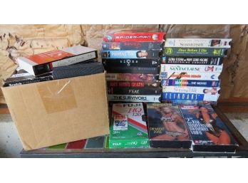 Mixed Lot Of VHS Movies & Some Home Recorded Tapes