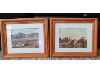 Pair Of Color Photo Nicely Framed Images Of Ireland - Mt. Brandon And Desmond Castle