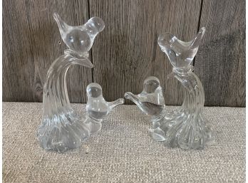 Glass Bird Figurines