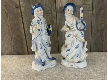 Gorgeous And Ornate Porcelain Victorian Couple