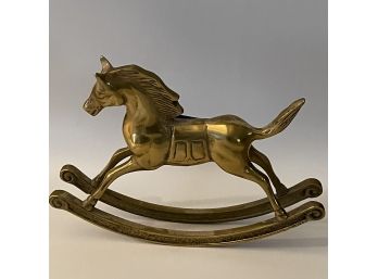 A Brass Rocking Horse