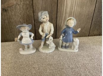 A 3 Piece Figurine Lot