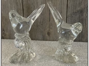 Pair Of Glass Birds