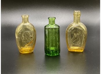 Antique And Vintage Mini Bottle Lot - Approx 3 Inches Tall