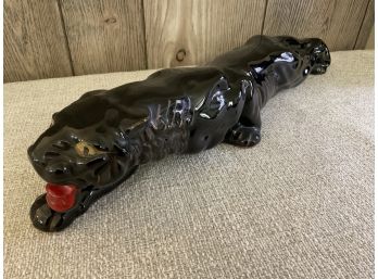 A Vintage Black Panther Sculpture
