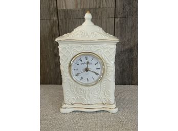 Formalities By Baum Brothers Porcelain Mantel Clock