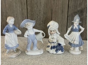 Lot Of 4 Porcelain Figurines