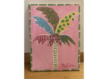 Pretty Pink Palm Painting